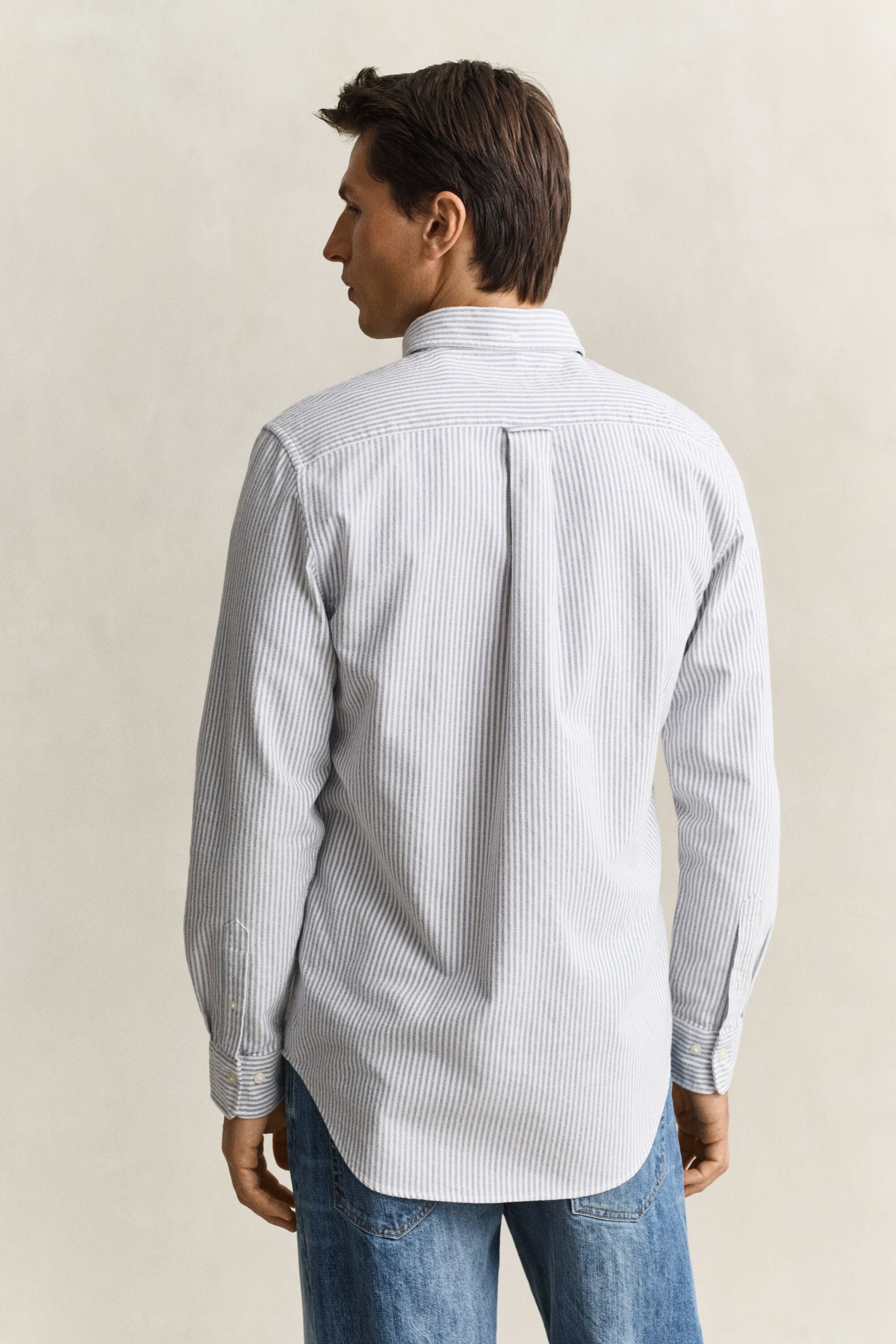 Striped Brushed Oxford Shirt