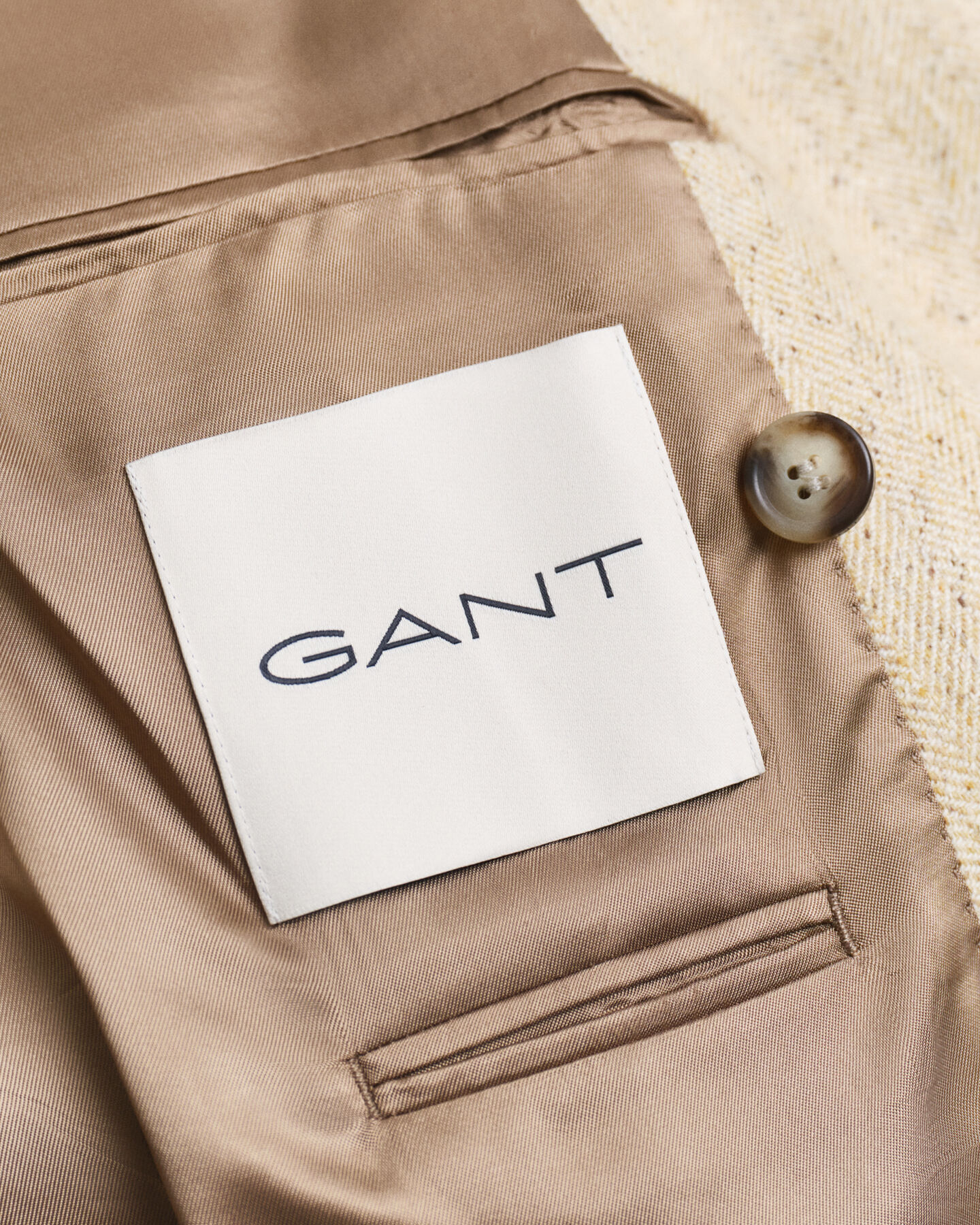 Relaxed Fit Nepps Herringbone Suit Jacket