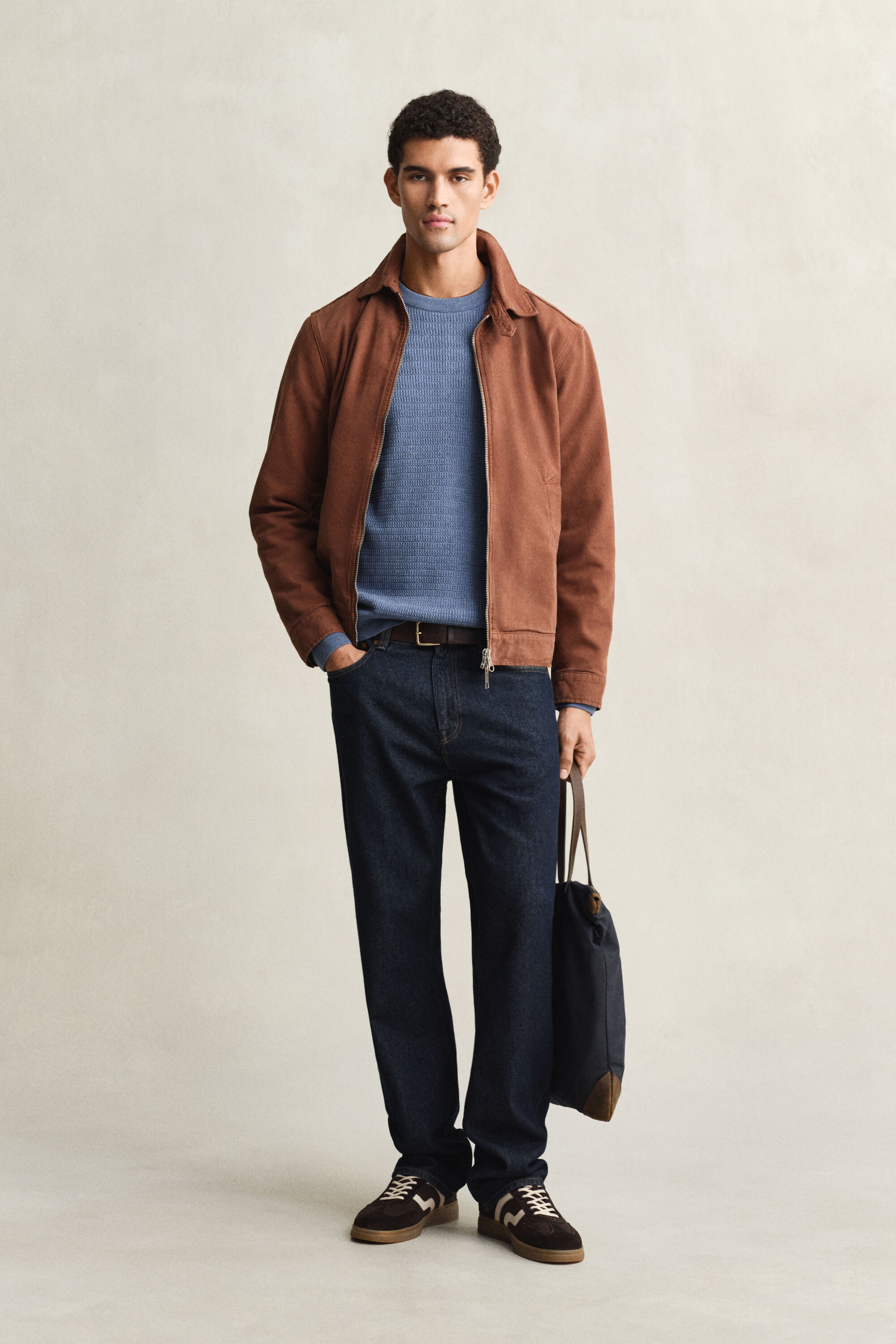 Mini Cable Knit Crew Neck Sweater