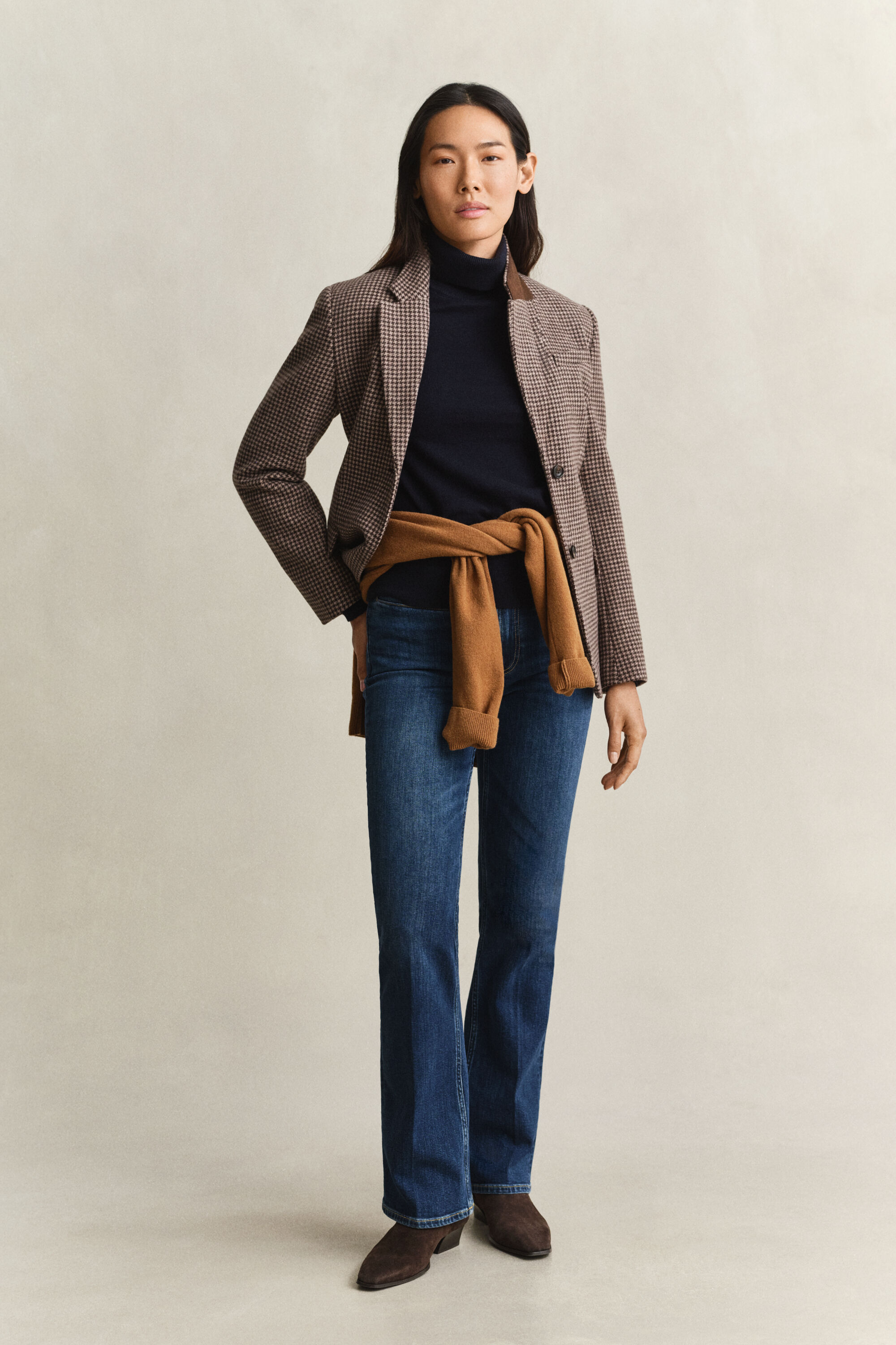 Wool Cotton Turtleneck Sweater