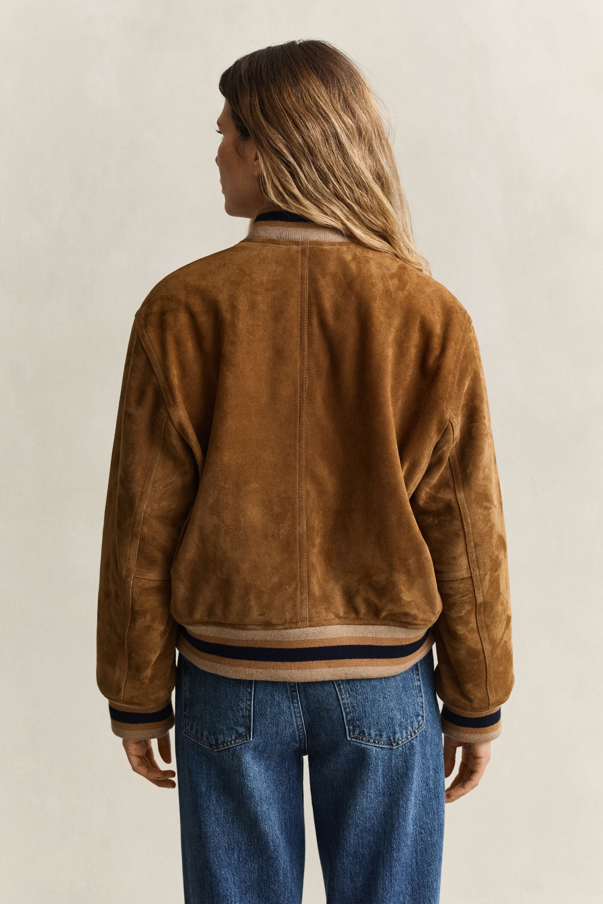 Gant x Yale Suede Varsity Jacket