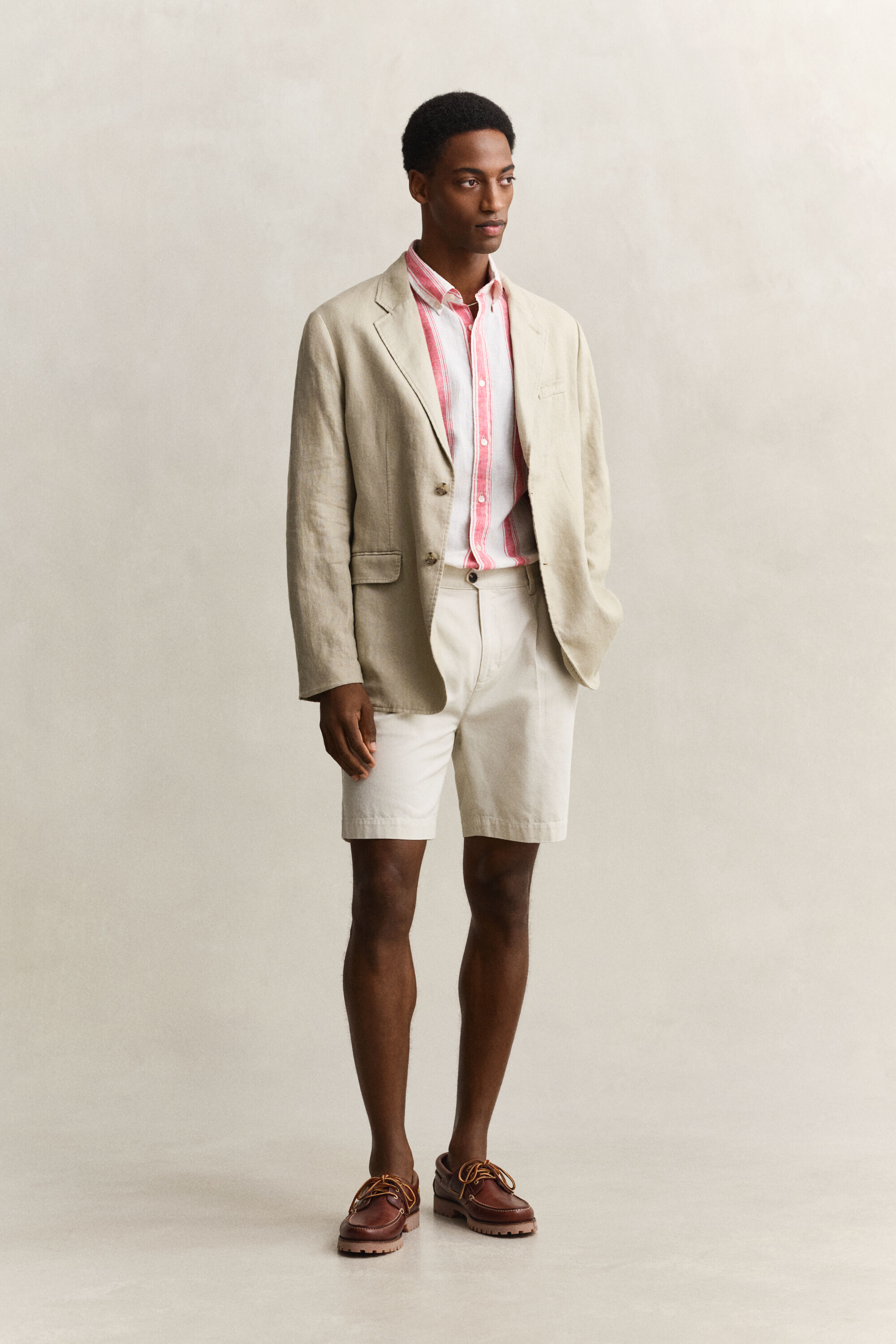 Striped Linen Blend Shirt