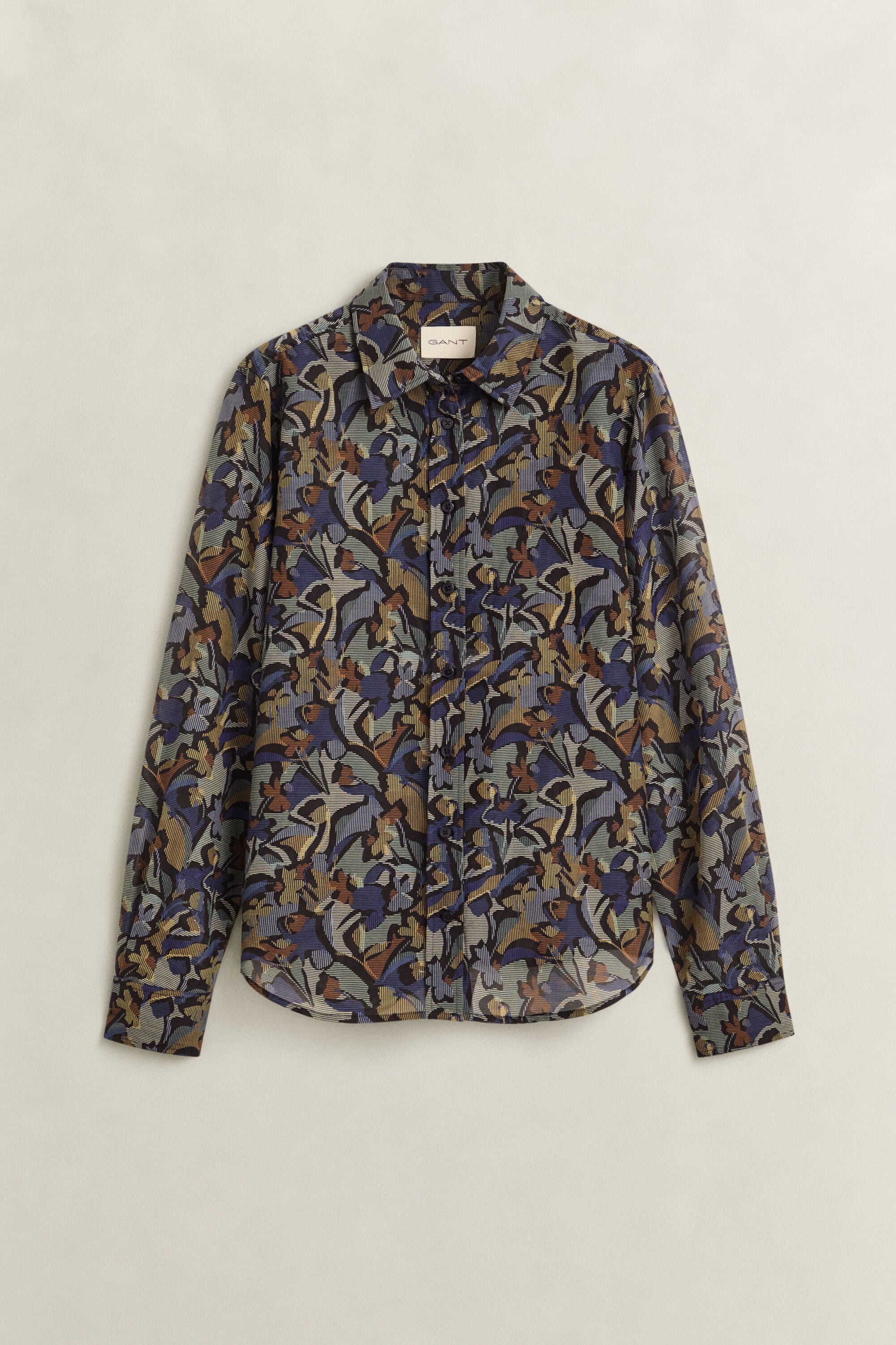 Printed Cotton Silk Shirt
