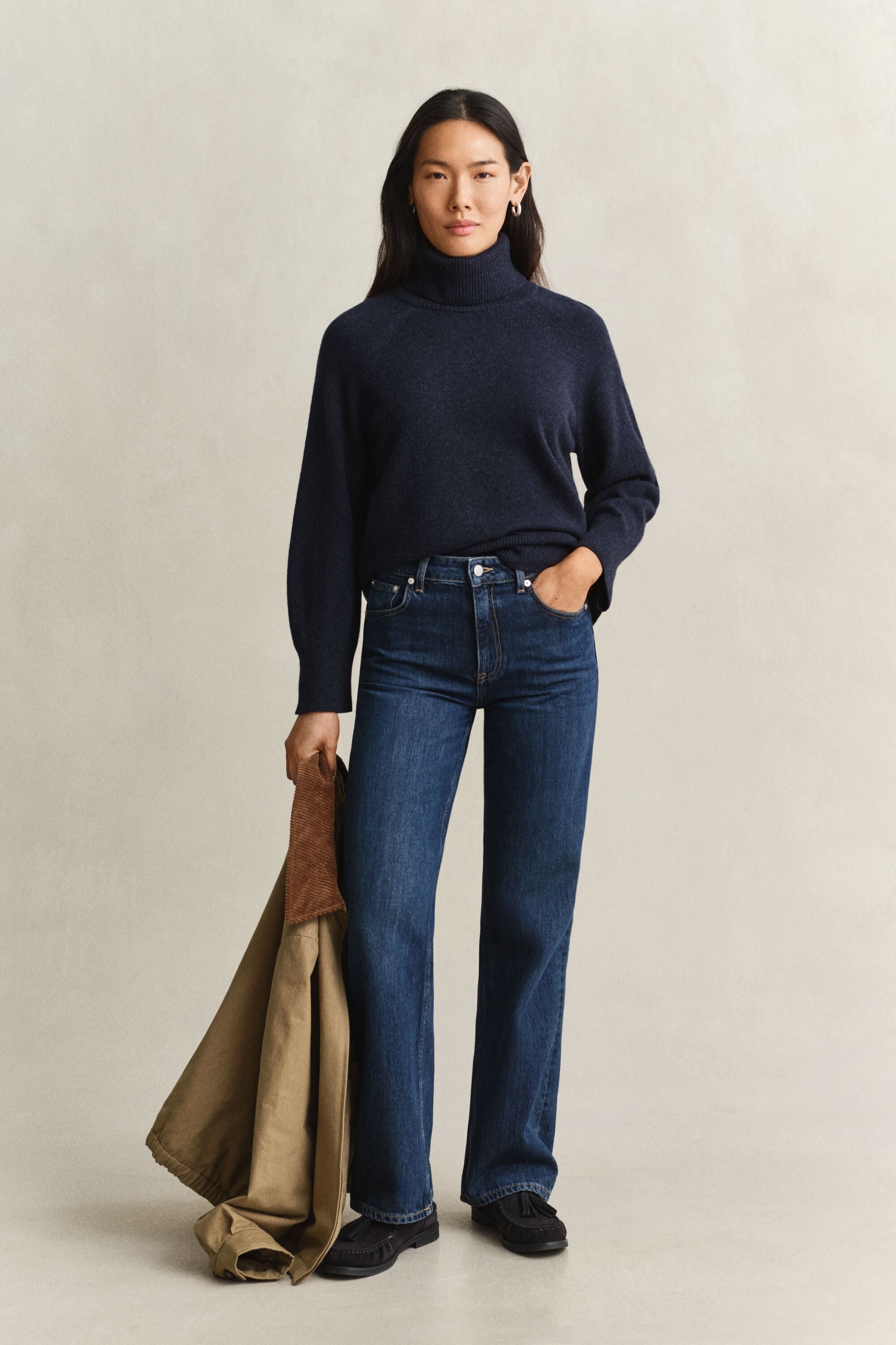 Wool Cashmere Turtleneck Sweater
