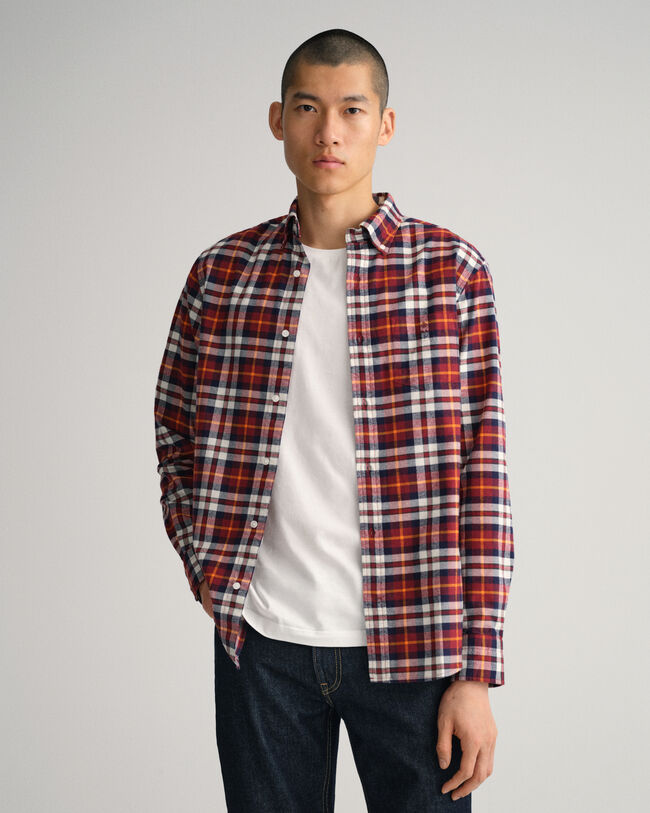 Regular Fit Brushed Oxford Tartan Shirt