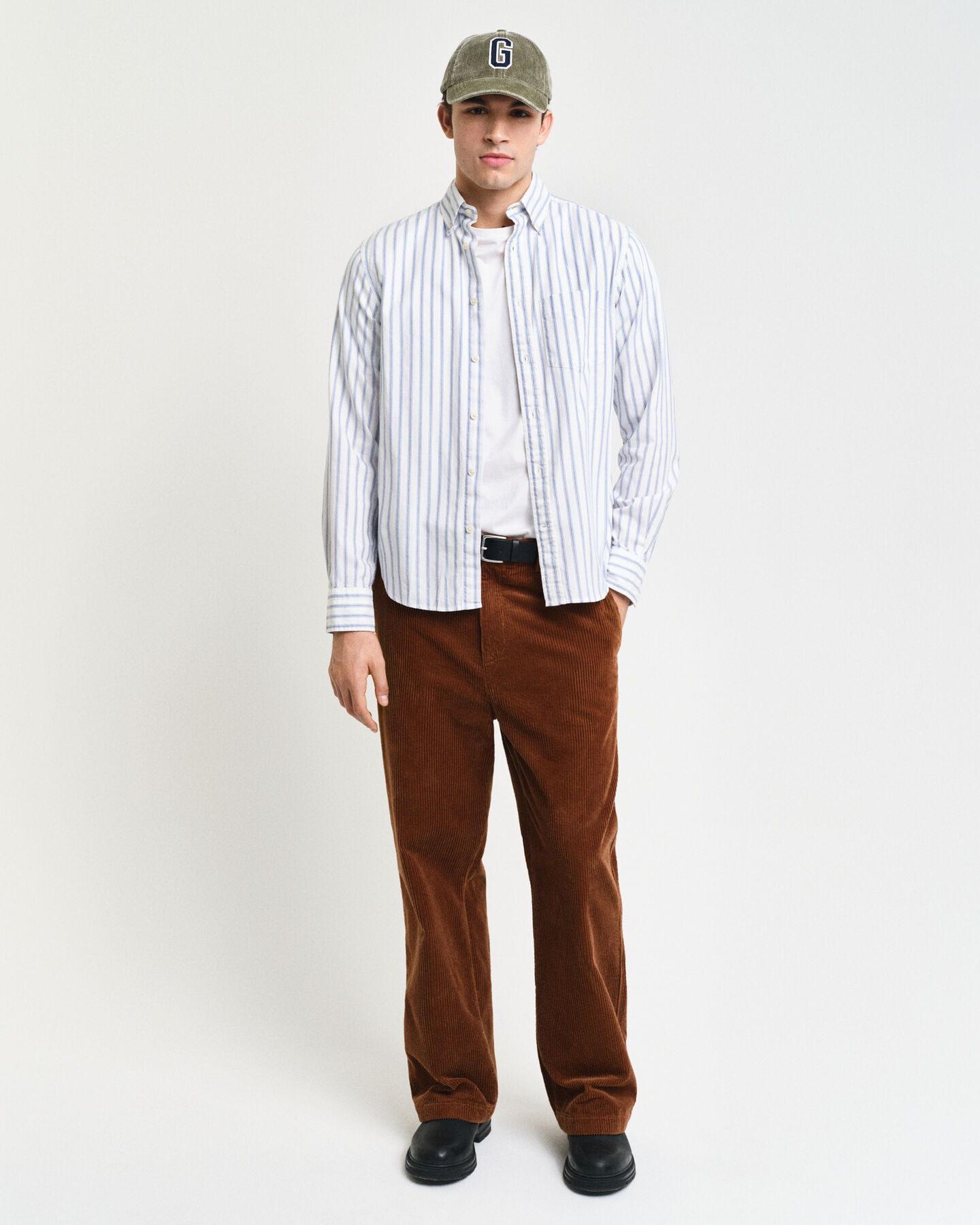 Regular Fit Striped Archive Oxford Shirt Without Logo