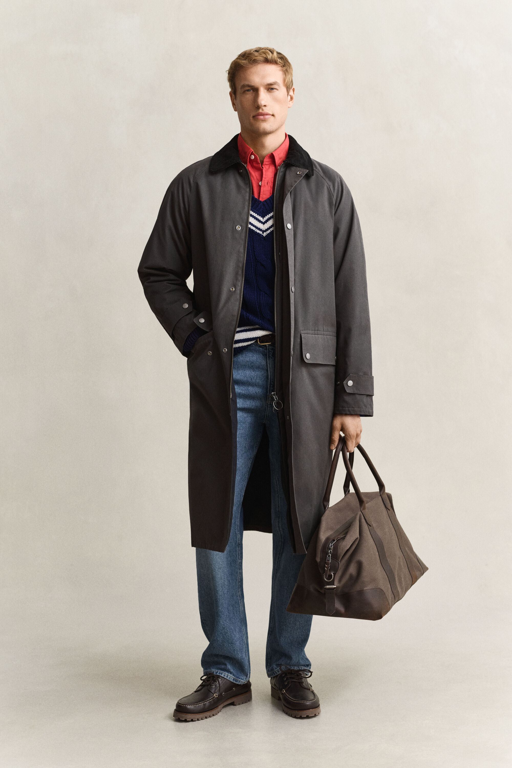 Waxed Barn Coat — DUSKY ANTHRACITE