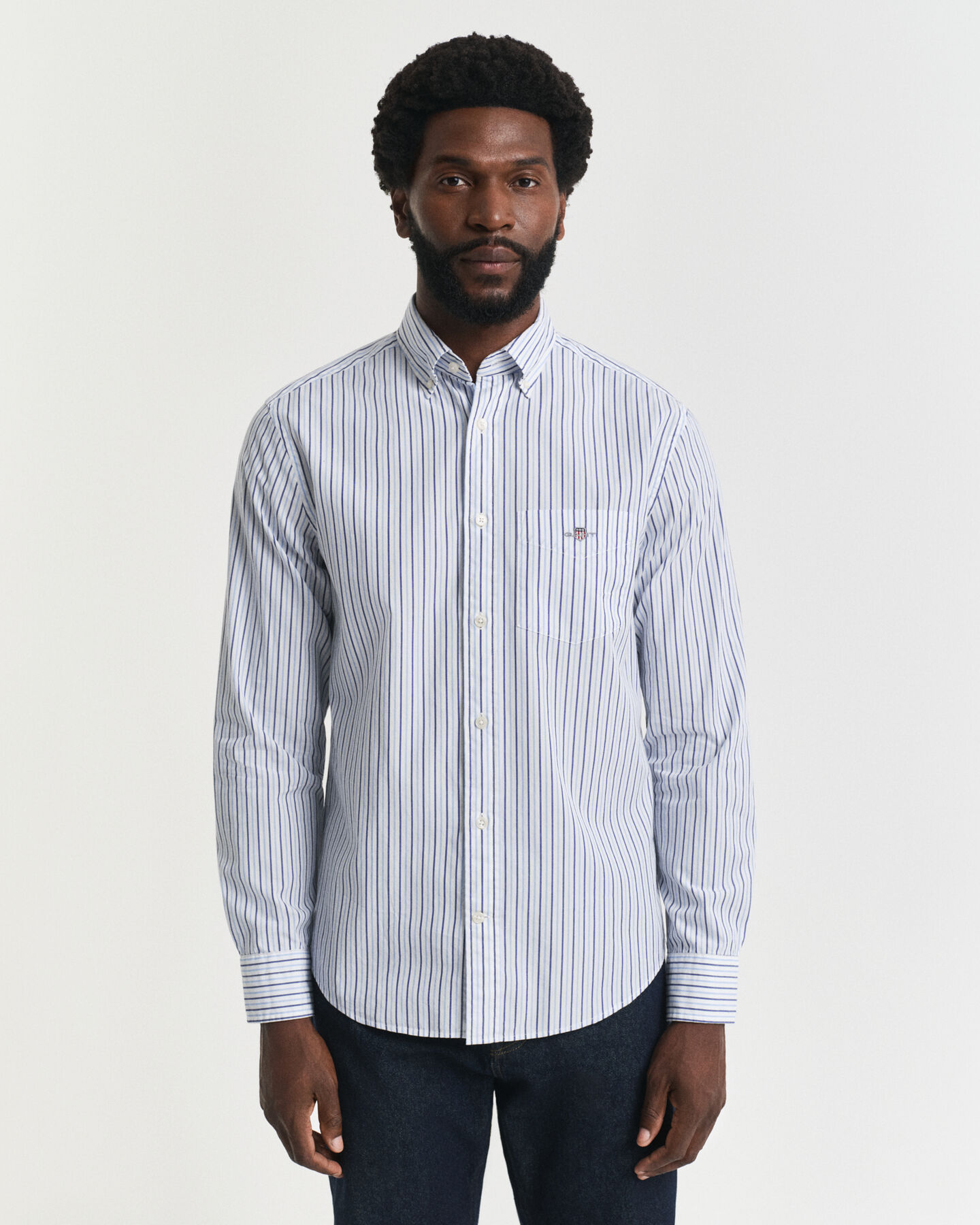 Regular Fit Striped Classic Poplin Shirt
