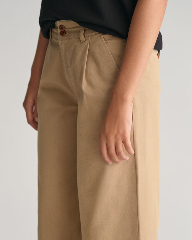Teen Girls Box Pleat Chinos