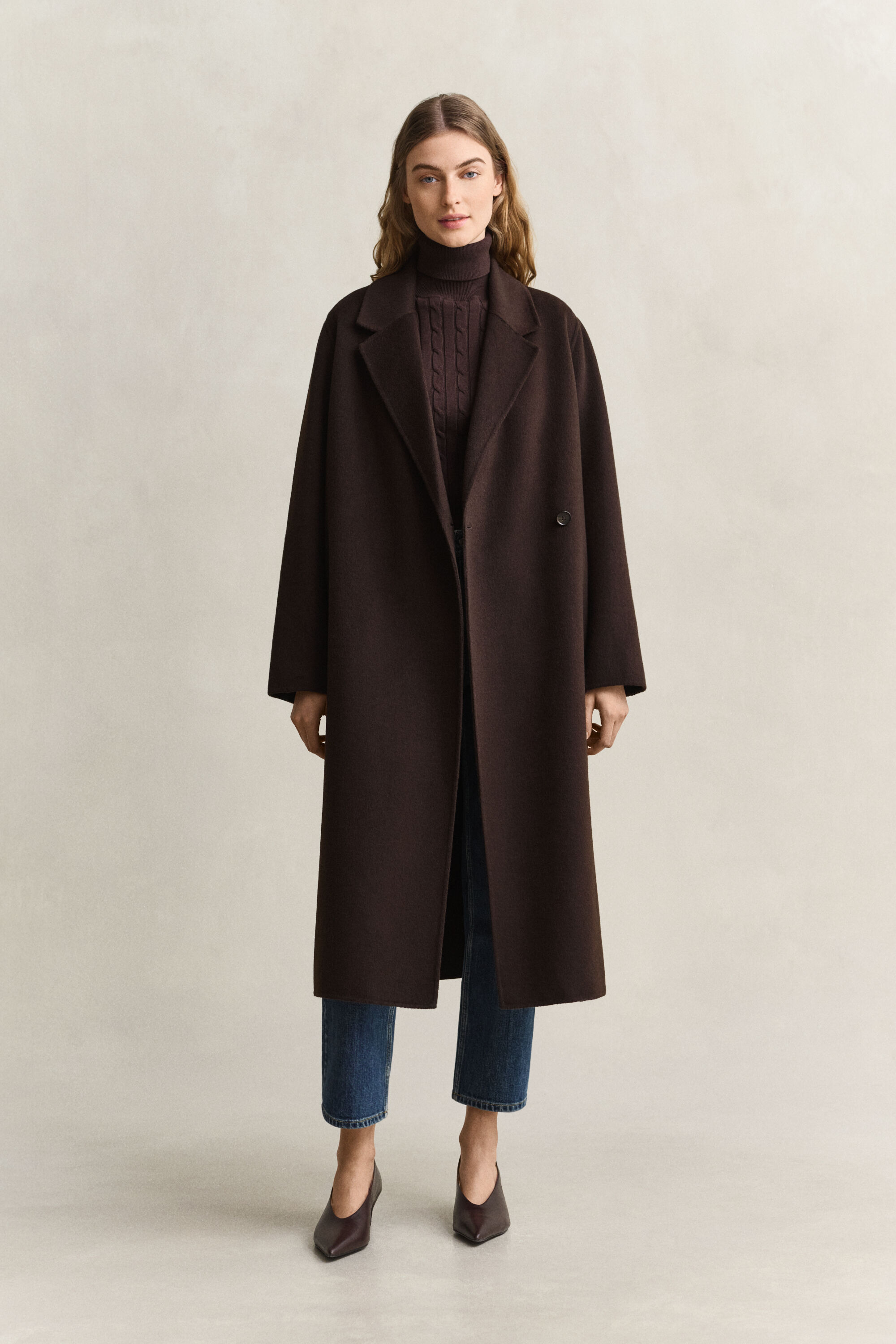 Handstitched Belted Coat