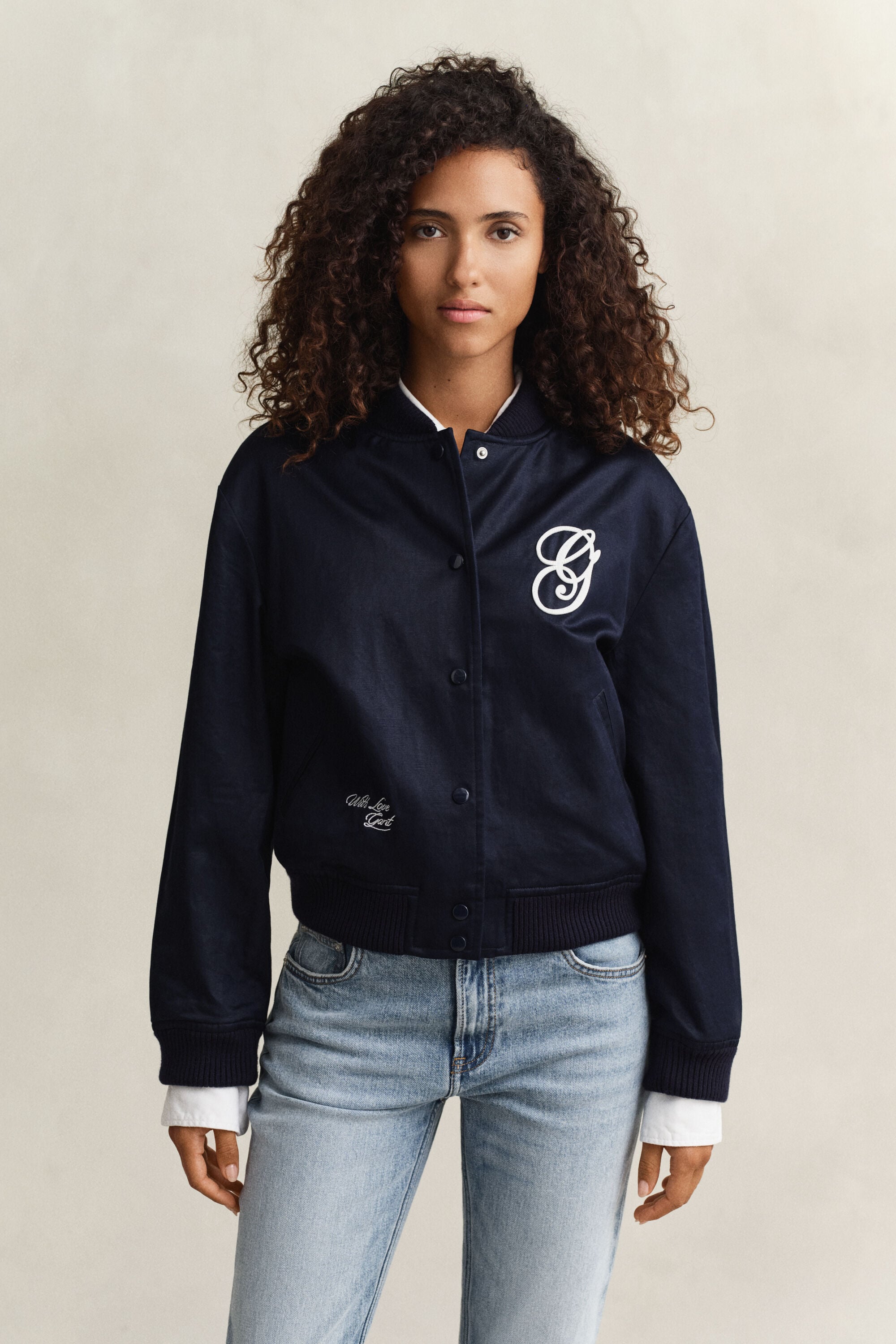 Satin Varsity Jacket