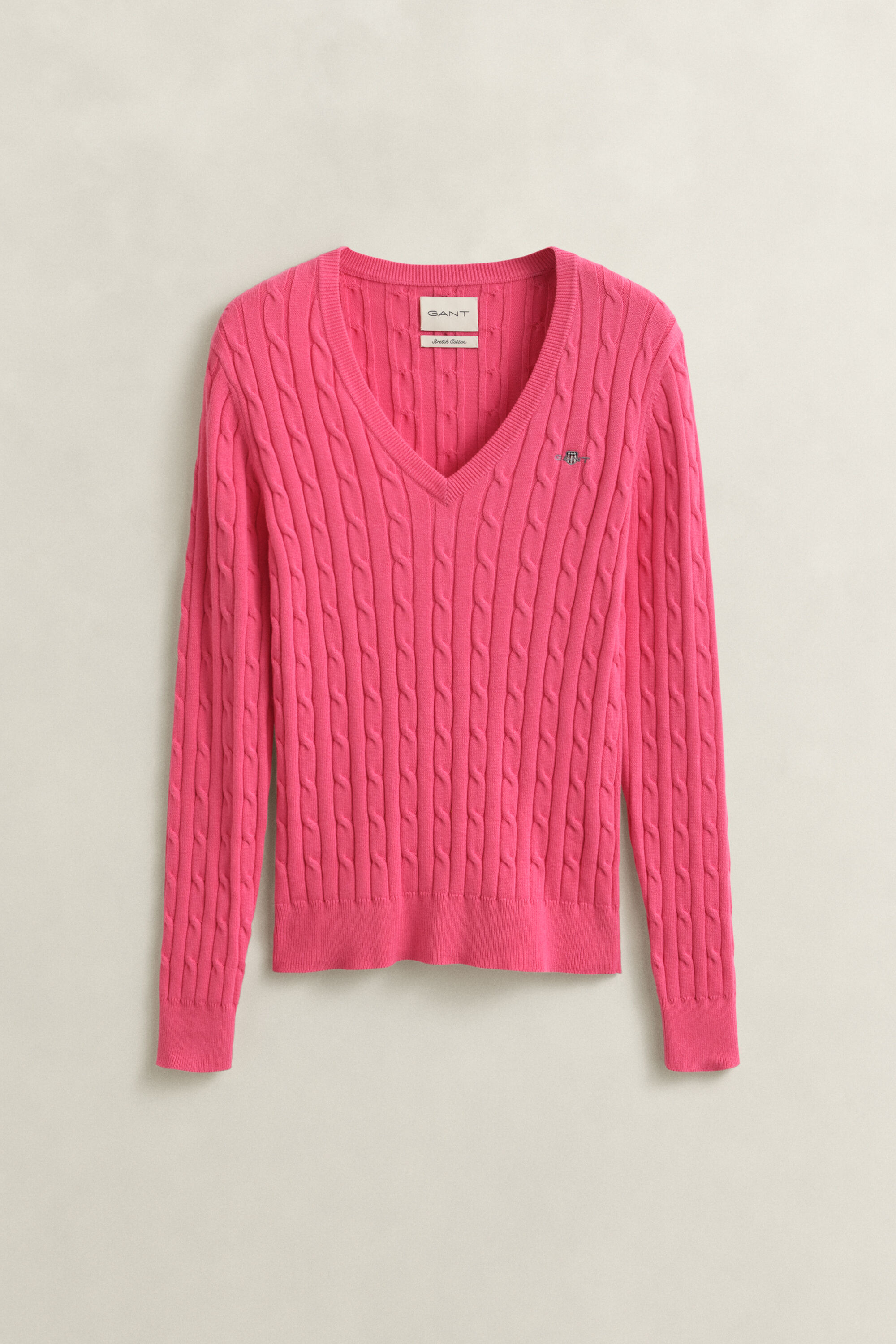 Cable Knit V-Neck Sweater