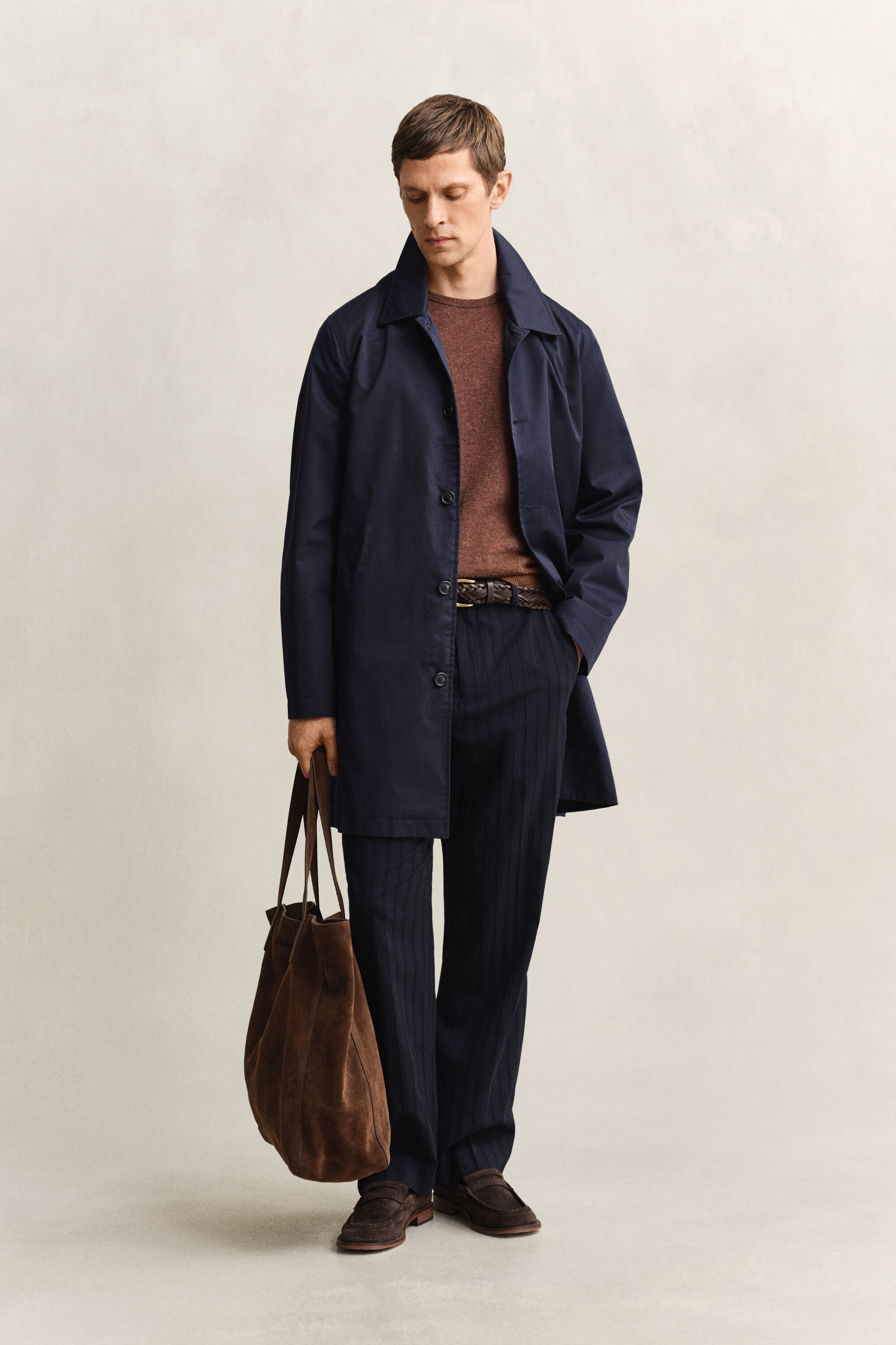 Cotton Blend Car Coat