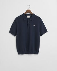 Textured Cotton Polo Shirt