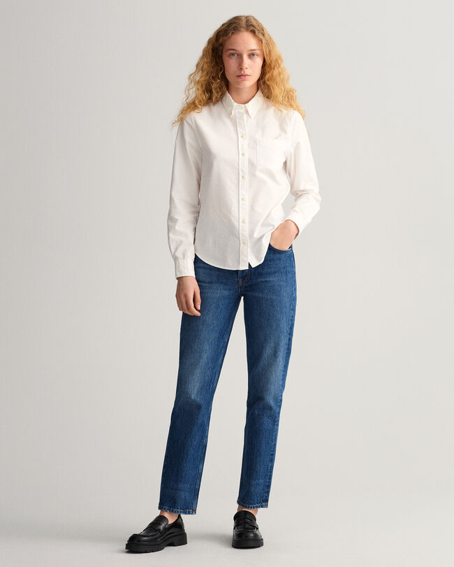 Regular Fit Garment-Dyed Oxford Shirt