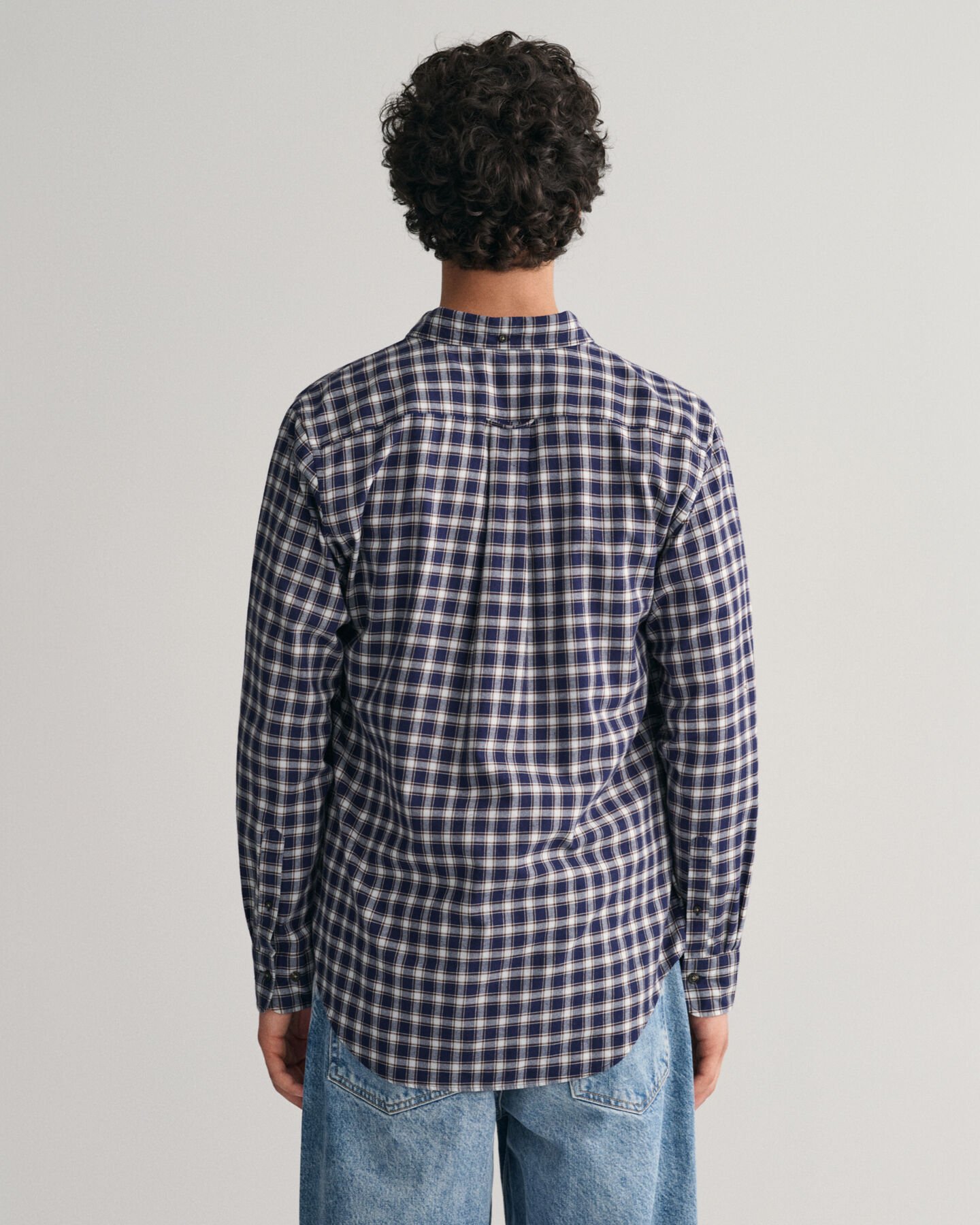 Regular Fit Micro Tartan Flannel Shirt