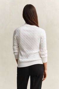 Cable Knit Half-Zip Sweater