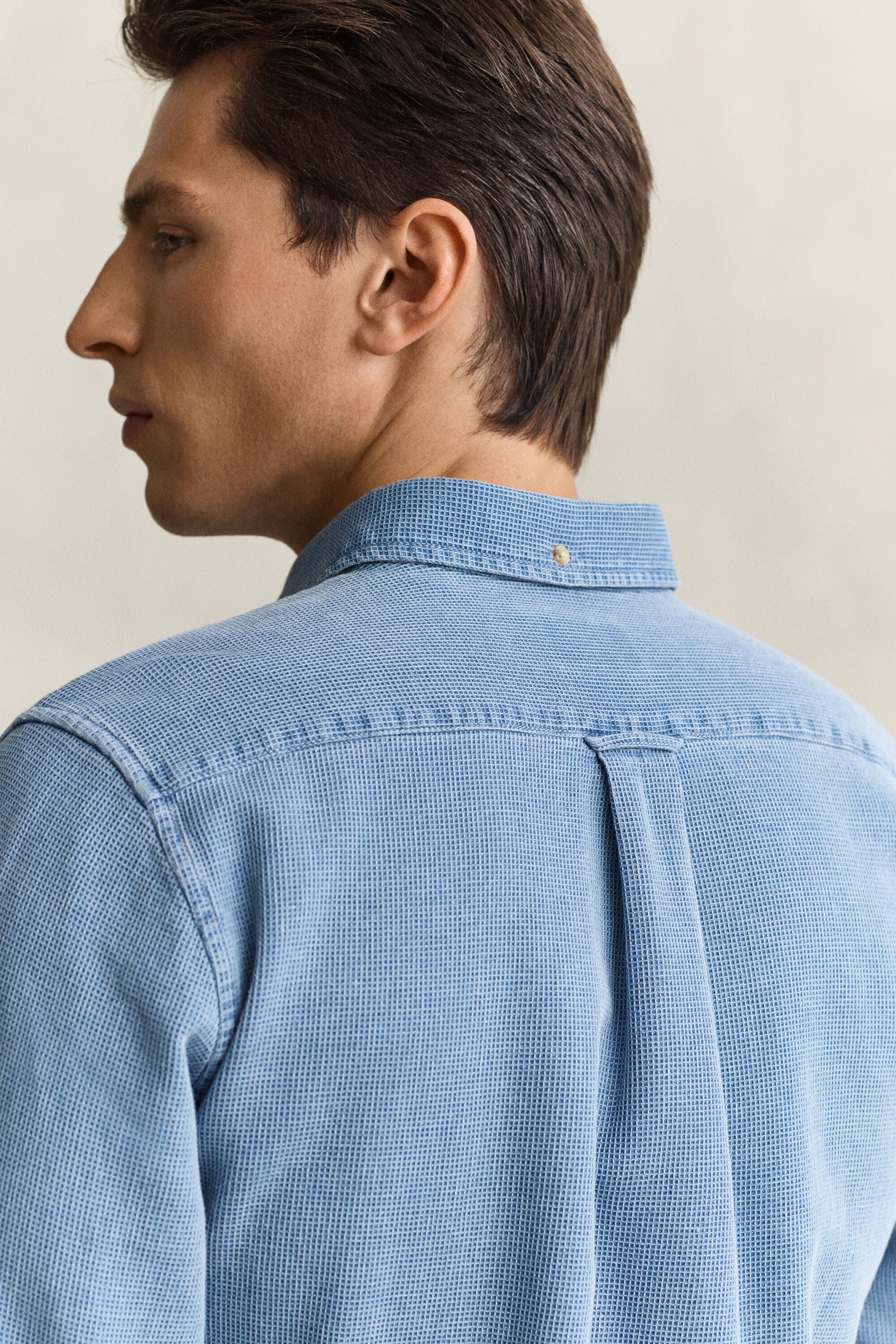 Indigo Waffle Shirt
