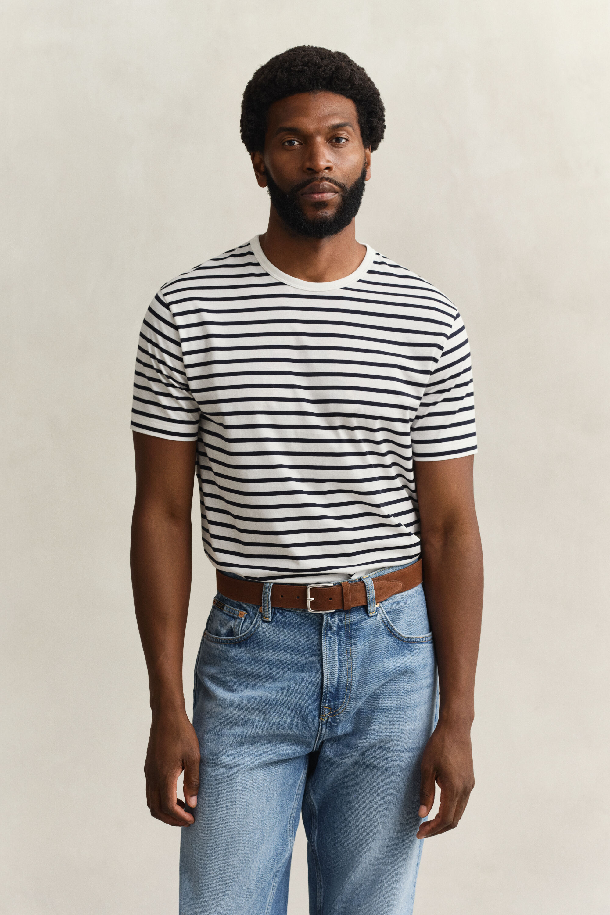 Pima Cotton Striped T-Shirt