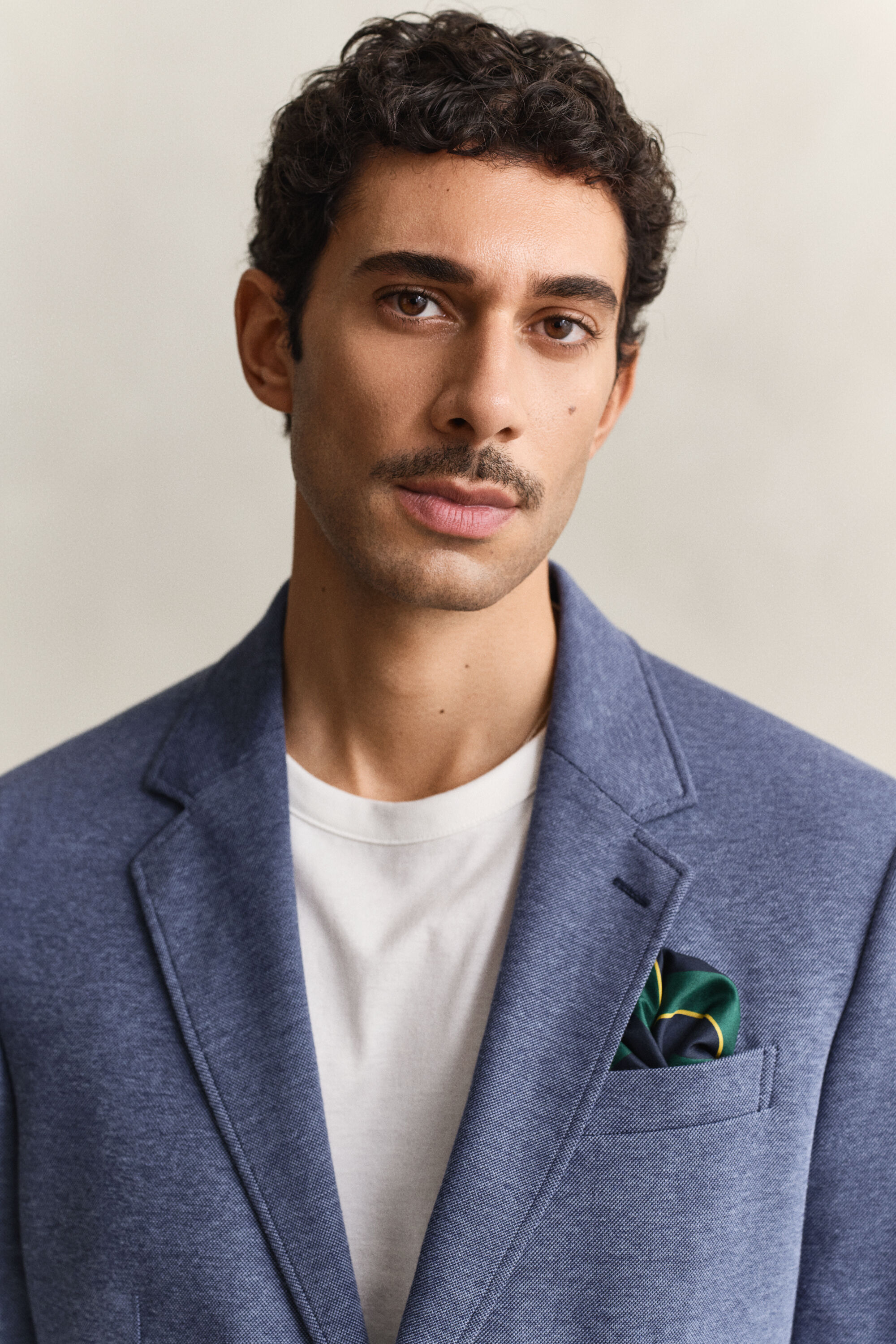 Two-Toned Jersey Piqué Blazer