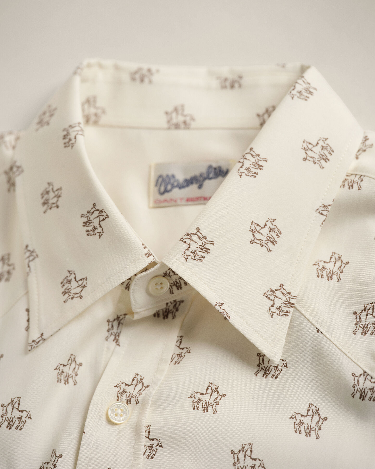 GANT x Wrangler Slim Fit Silk Western Shirt