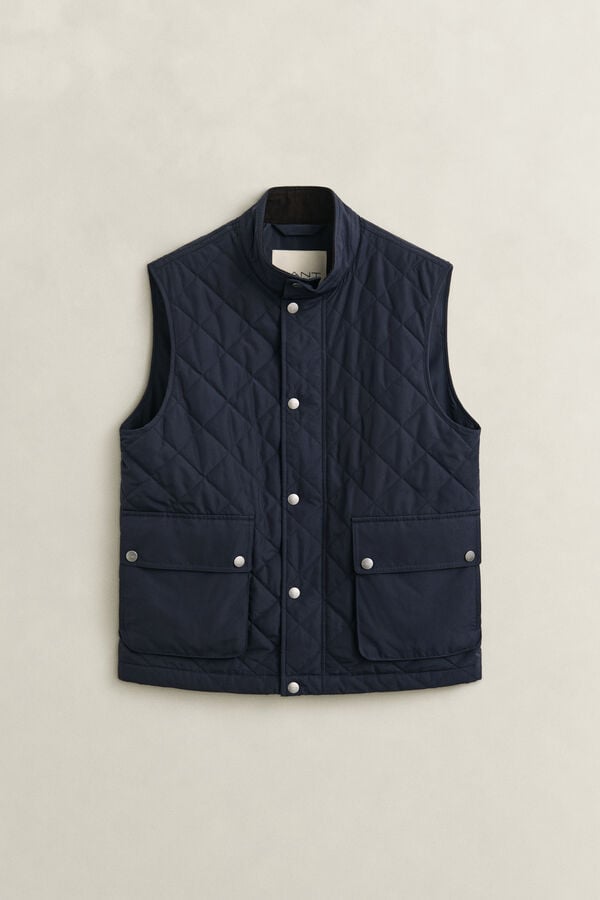 Quilted Vest — EVENING BLUE
