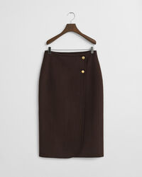 Midi Handstitched Wrap Skirt
