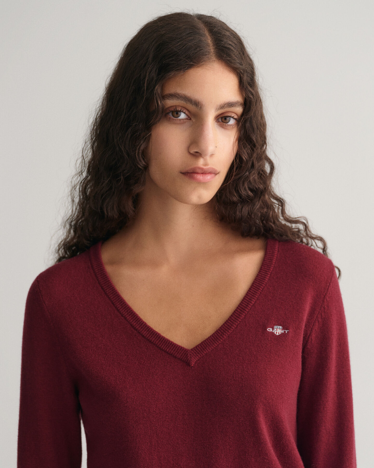 GANT Sweater Extra - Fine V-Neck