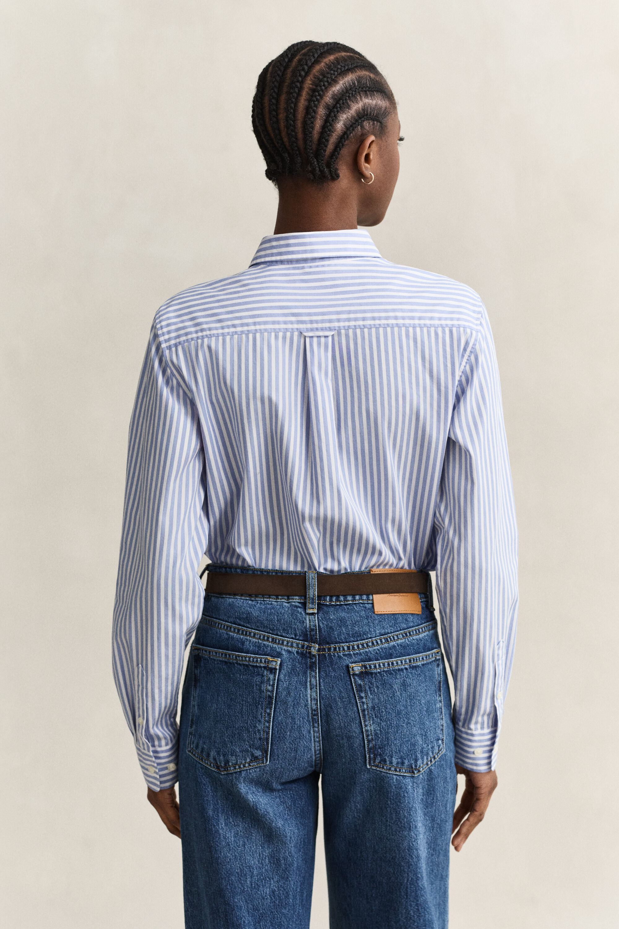 Regular Fit Striped Classic Poplin Shirt