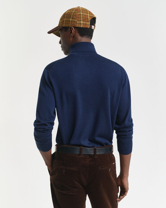 Extra Fine Merino Wool Turtleneck Sweater