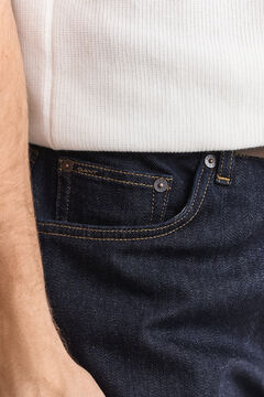 Regular Clean Wash Jeans — DARK BLUE 3
