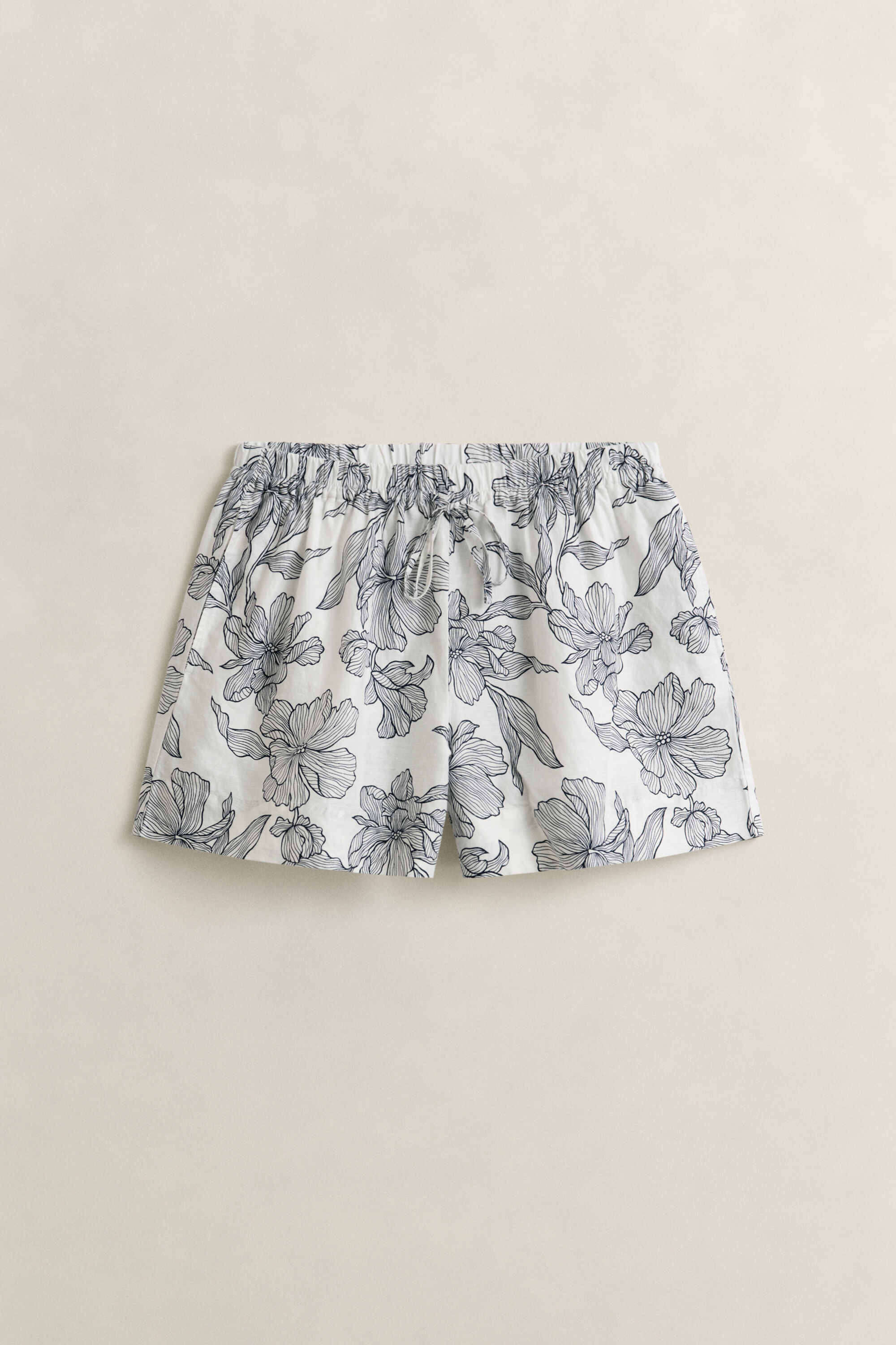 Floral Linen Shorts