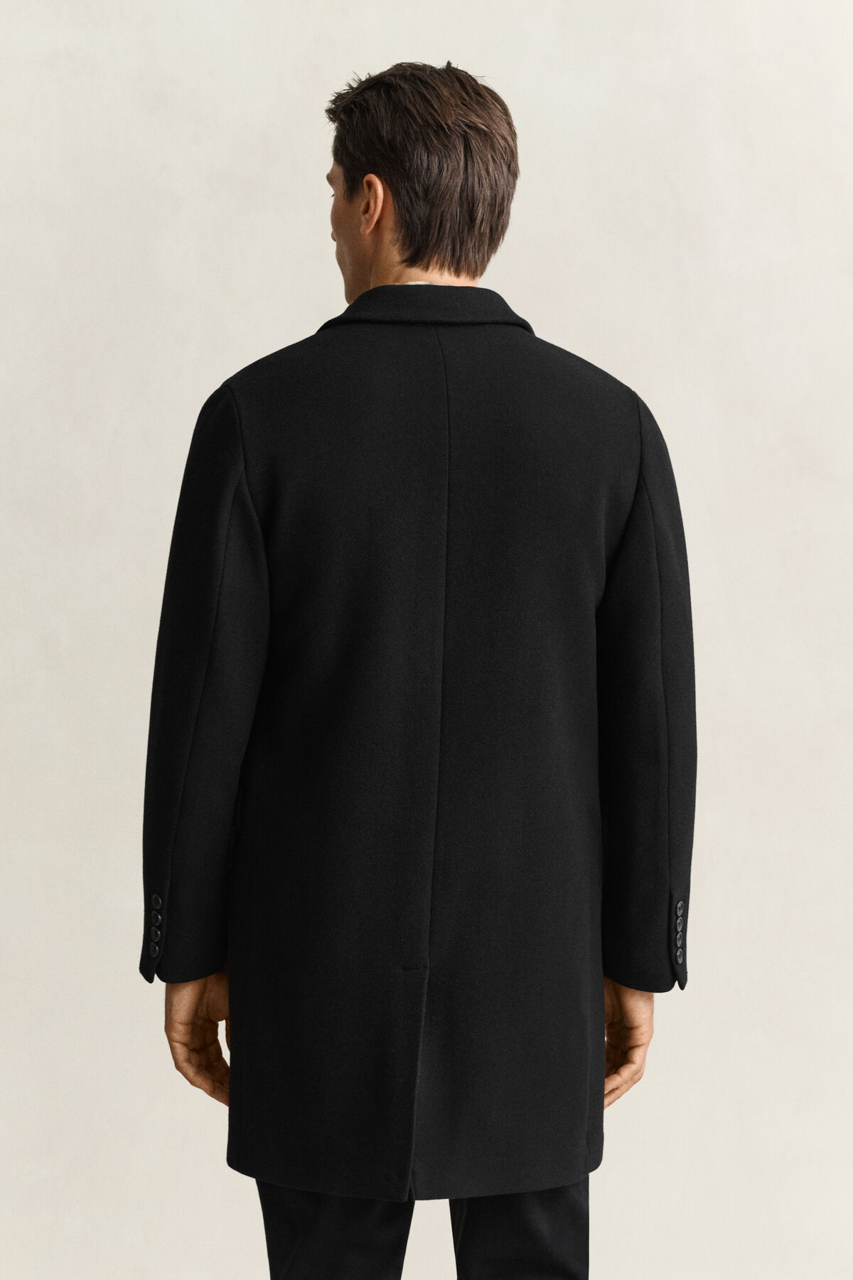 Wool Coat — BLACK