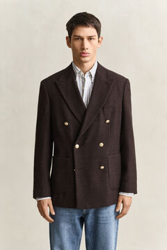 Wool Club Blazer — BLACK BROWN 7