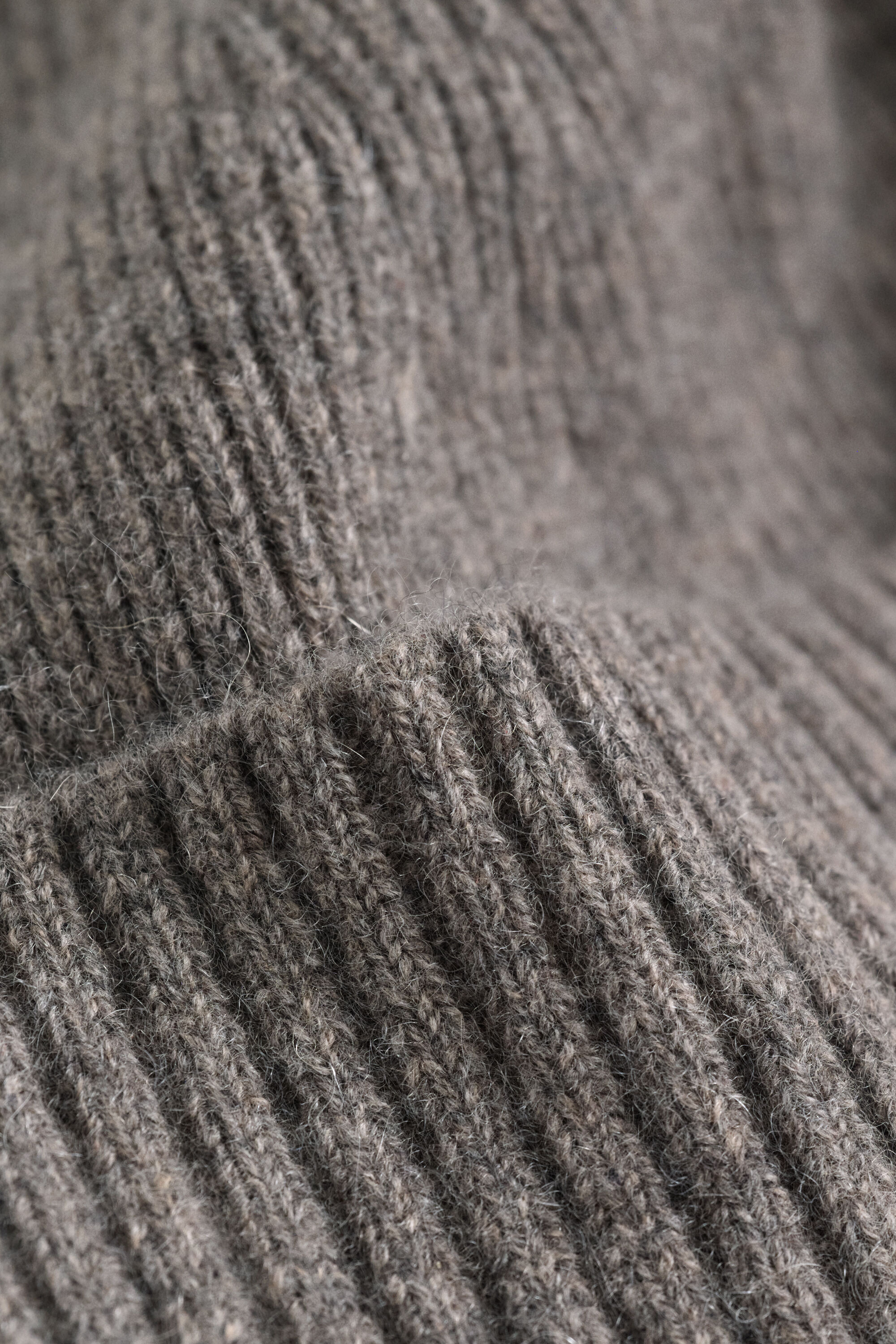 Cashmere Beanie — STONE MELANGE