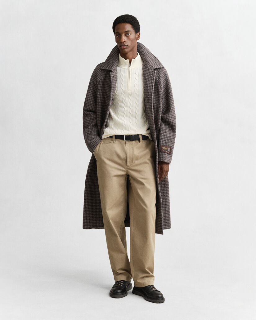 Cotton Cable Knit Half-Zip Sweater