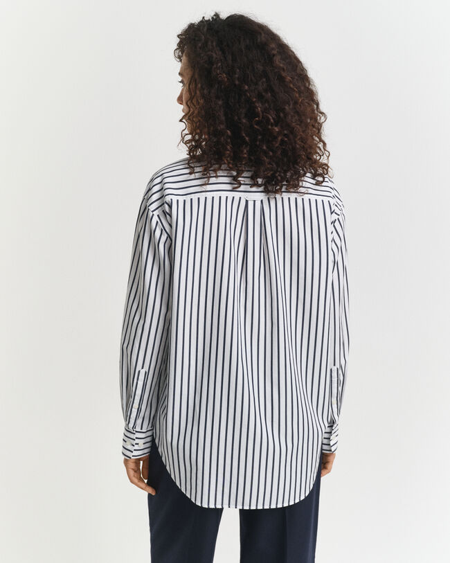 Relaxed Fit Classic Striped Poplin Shirt
