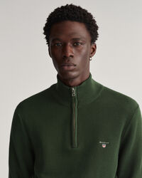 Rib Texture Half-Zip Sweater