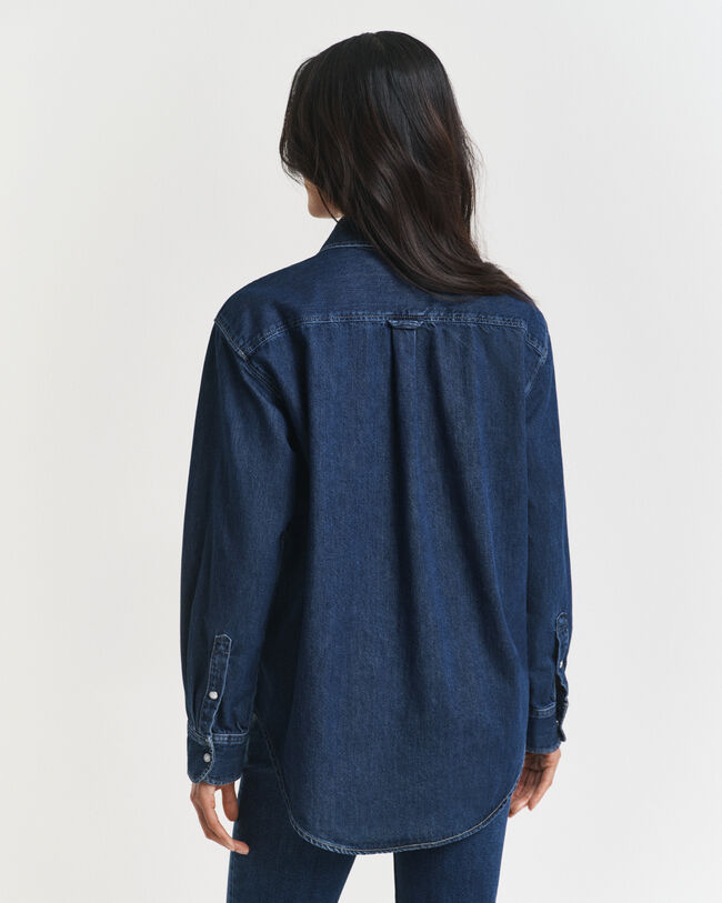Relaxed Fit Pocket Denim Shirt