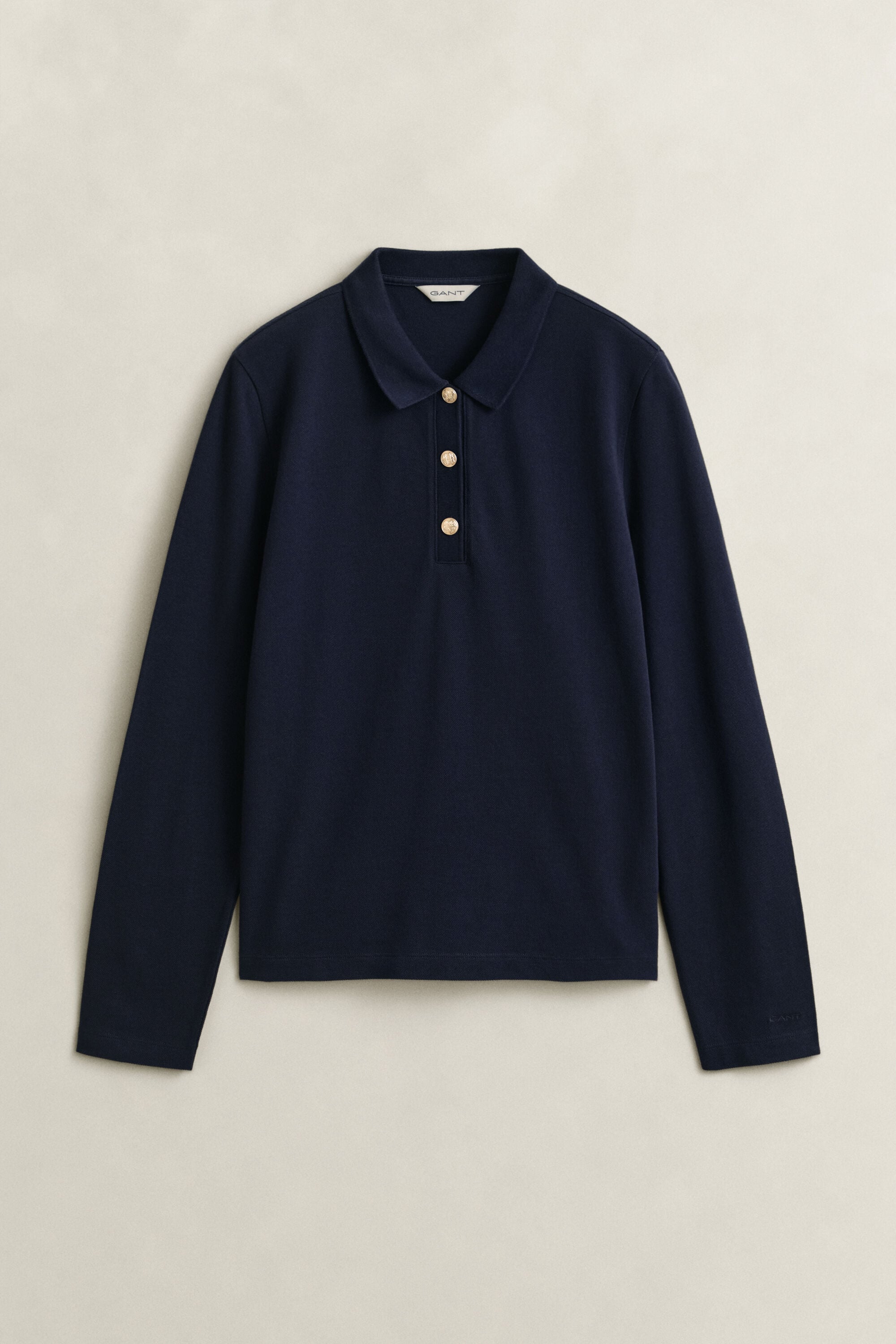 Piqué Polo Long Sleeve Top