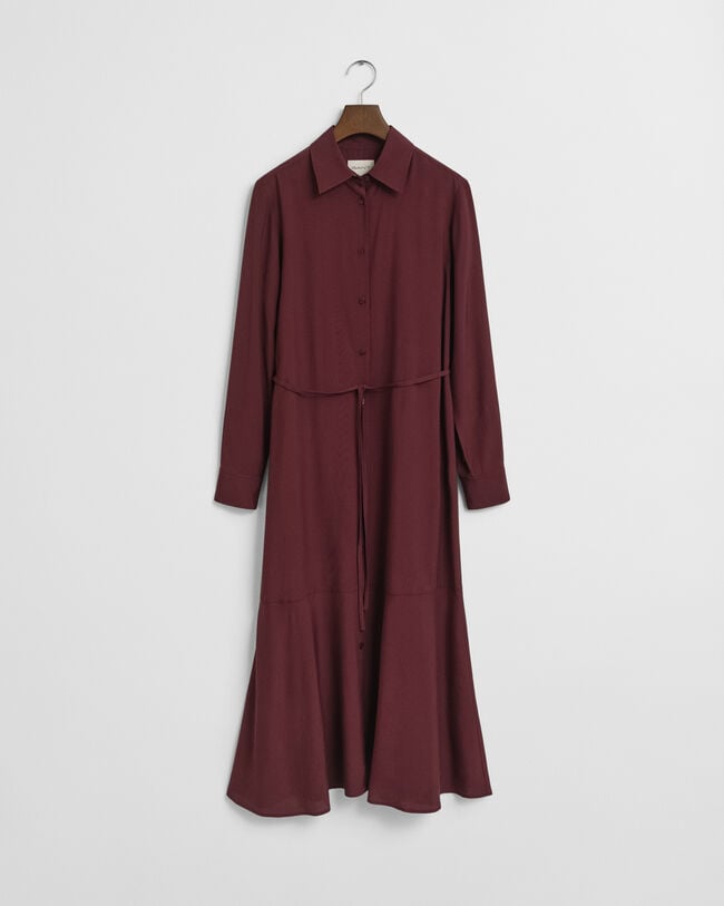 Midi Viscose Shirt Dress