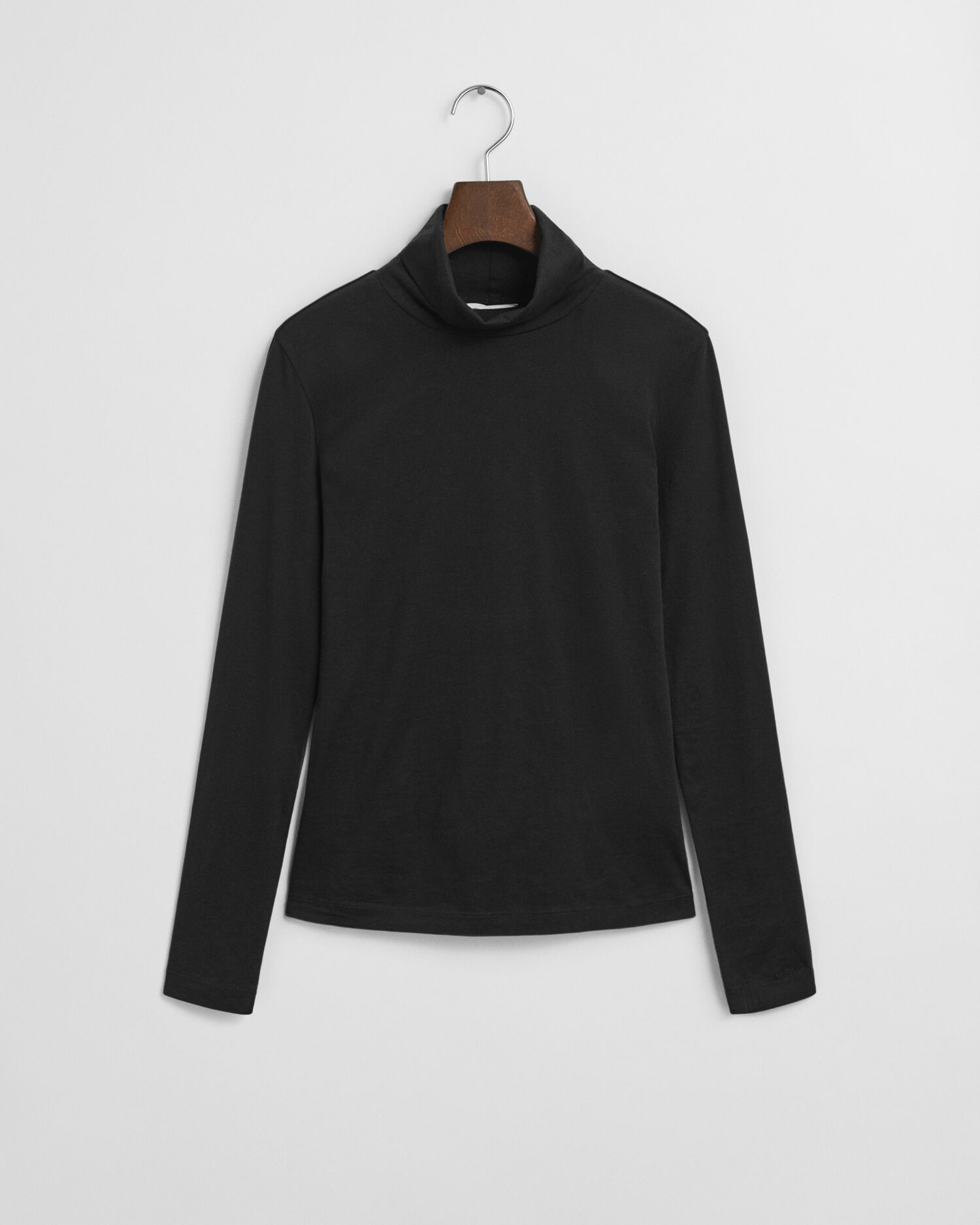 Lightweight Cotton Turtleneck Top