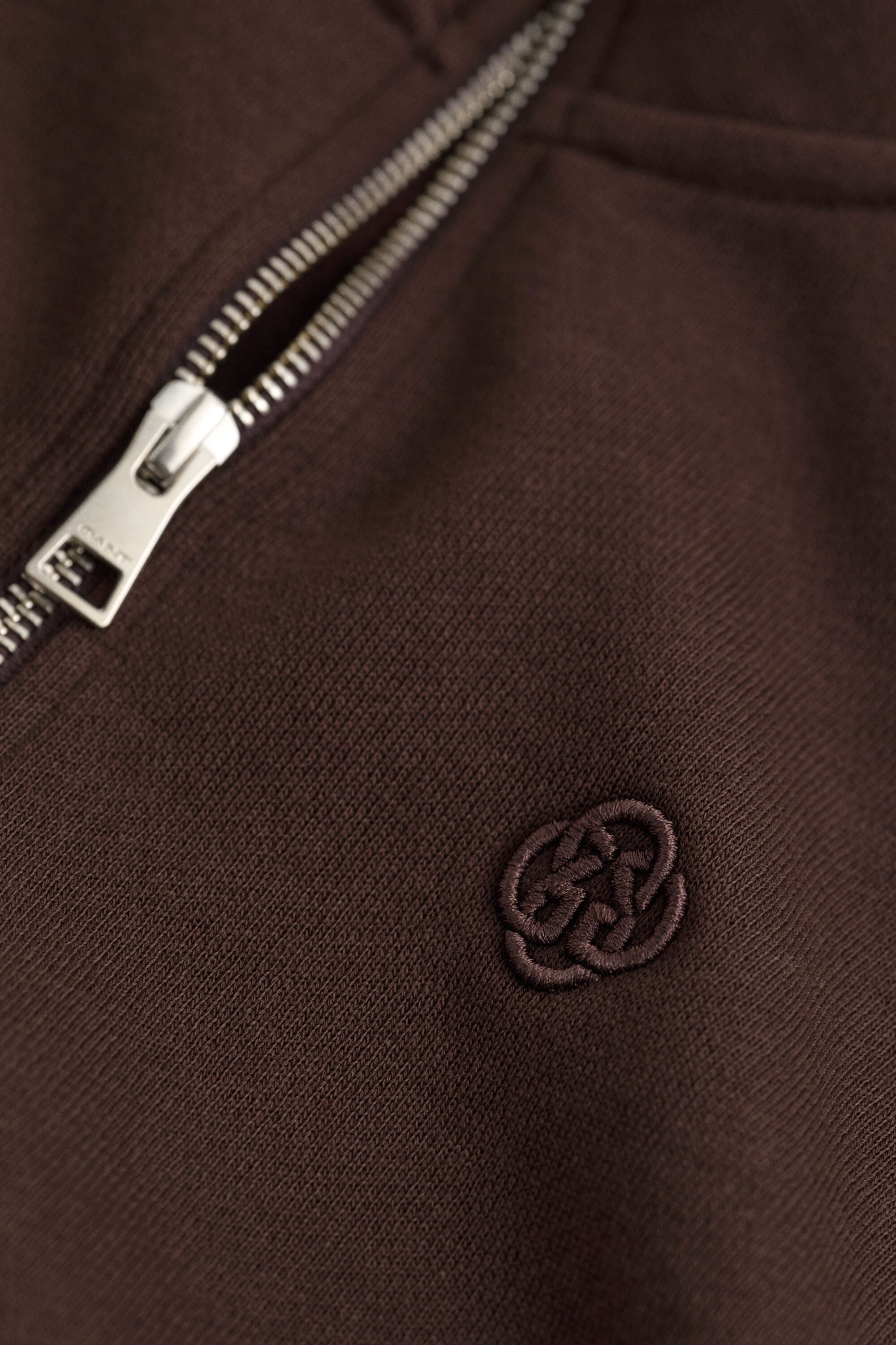 Embroidered Half-Zip Sweatshirt