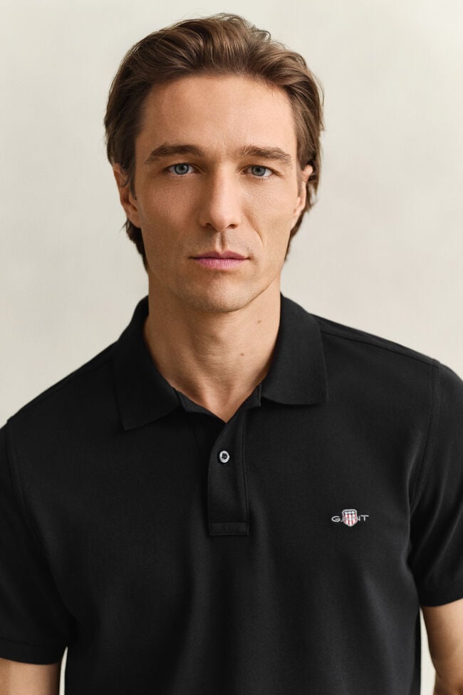 Regular Fit Shield Piqu&eacute; Polo Shirt