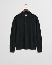 Extra Fine Merino Wool Polo Sweater
