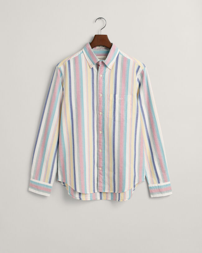 Regular Fit Multi Stripe Oxford Shirt - GANT