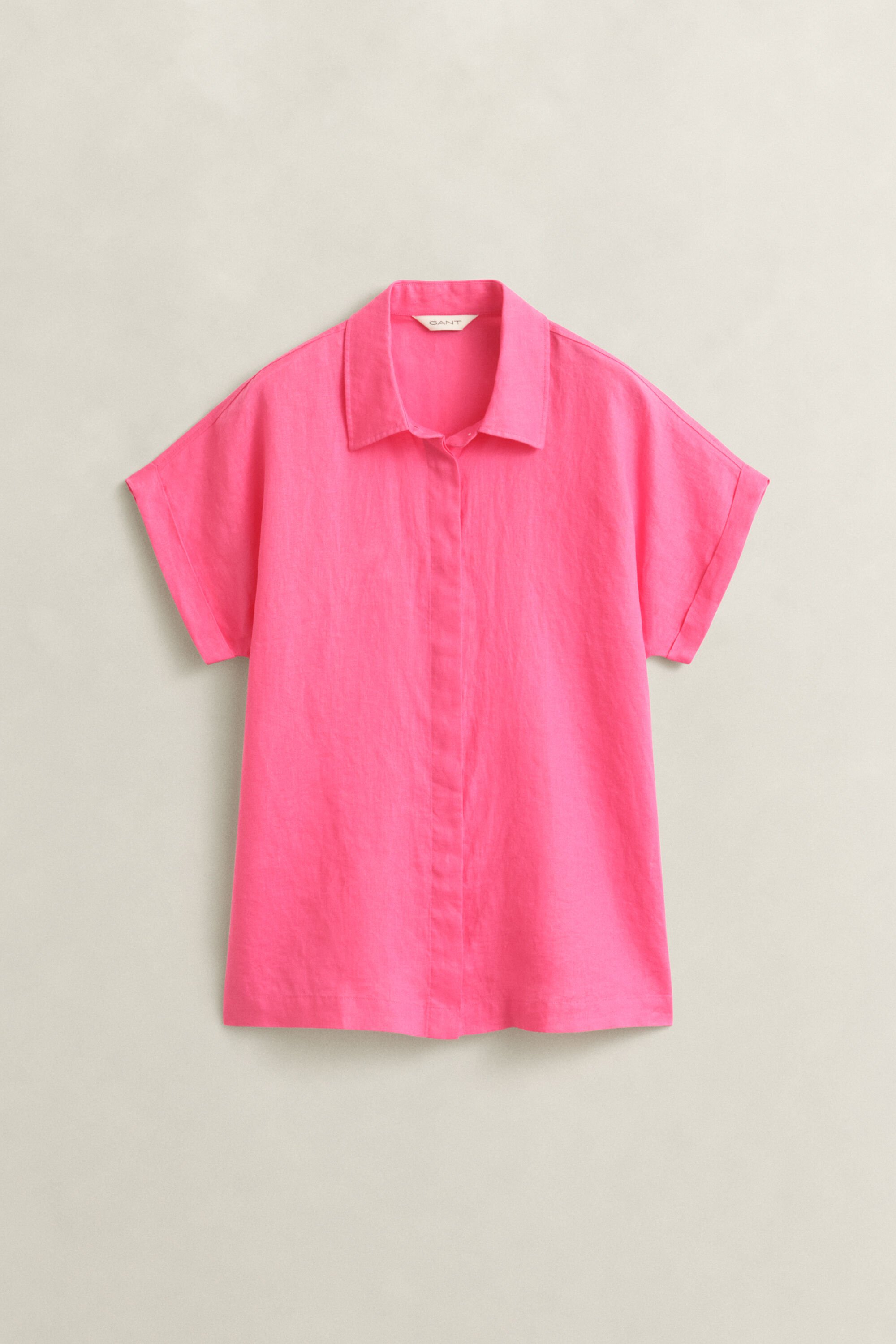 Linen Cap Sleeve Shirt