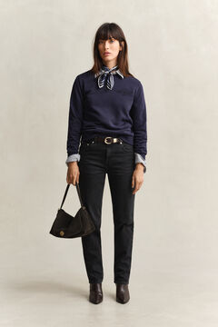 Striped Poplin Shirt — EVENING BLUE 9