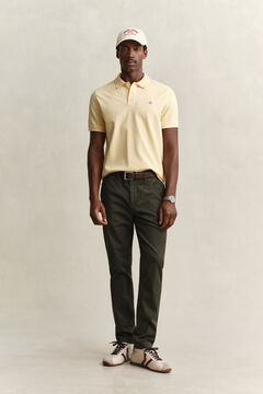 Slim Smart Chinos — DARK MOSS GREEN 6