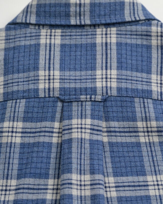 Regular Fit Checked Melange Flannel Shirt